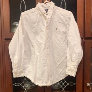 Ralph Lauren Boys White Long Sleeved Shirt